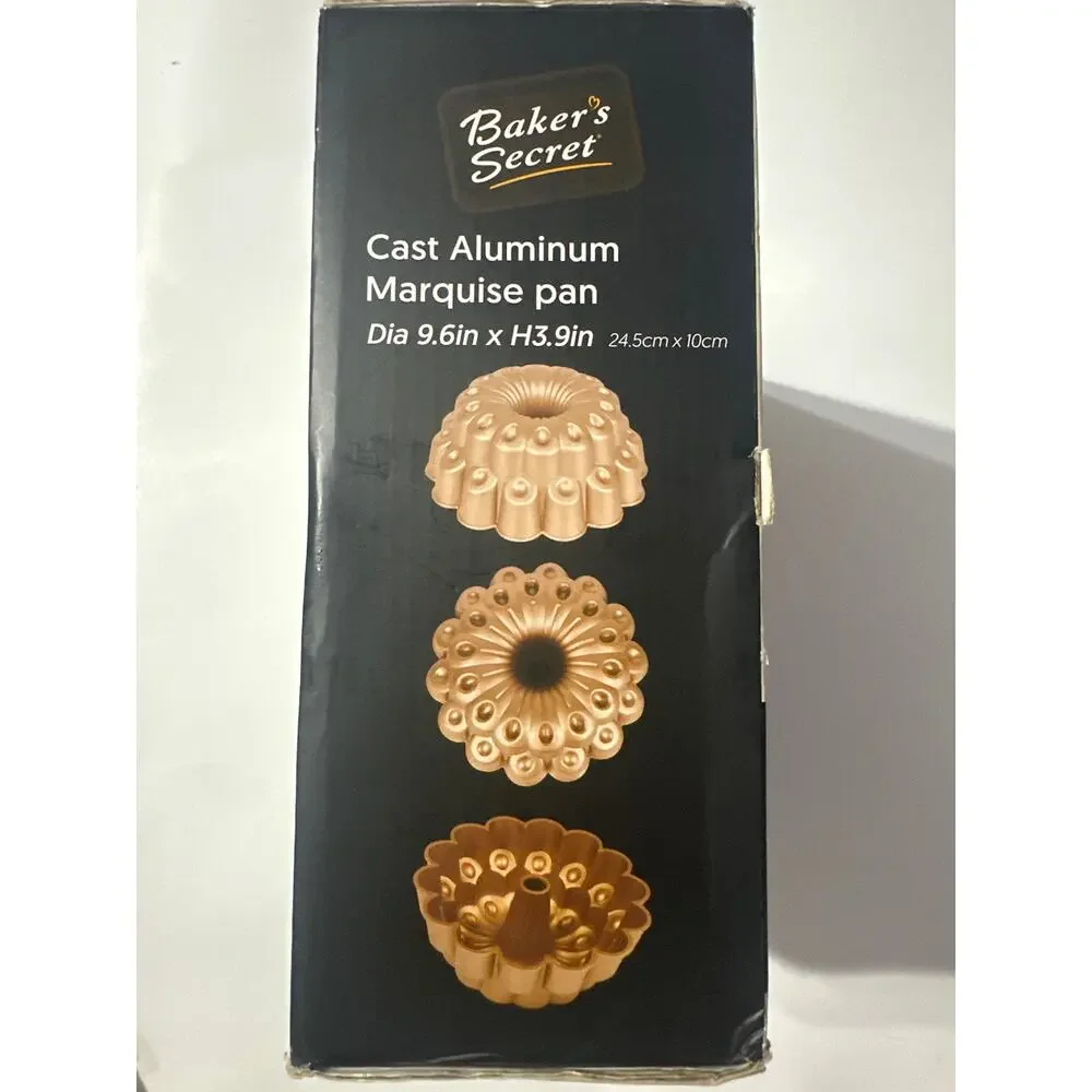 Cast Aluminum Marquise pan Bakers Secrete baking Mould for creative Cakes. NEW
